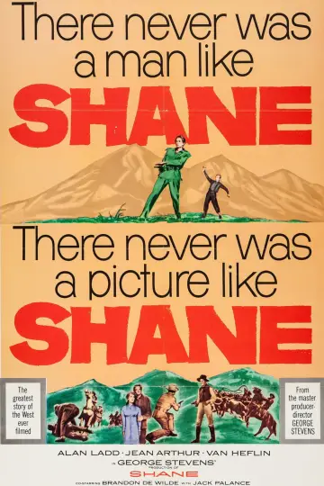 Poster to the movie "Shane" #987777