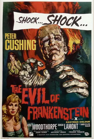 Poster to the movie "The Evil of Frankenstein" #1060343