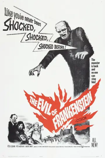 Poster to the movie "The Evil of Frankenstein" #1060349