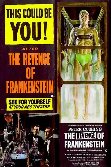 Poster to the movie "The Revenge of Frankenstein" #1023338