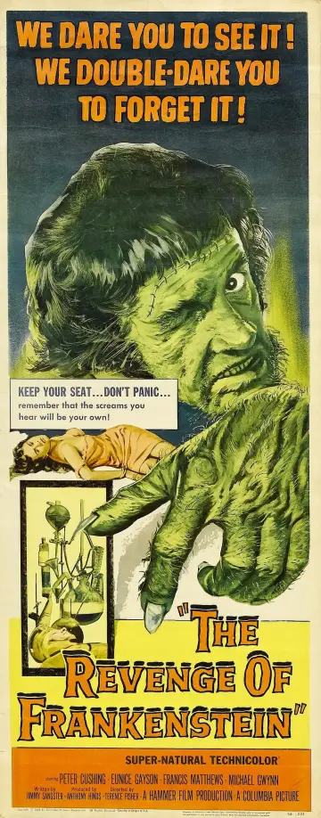 Poster to the movie "The Revenge of Frankenstein" #1023343