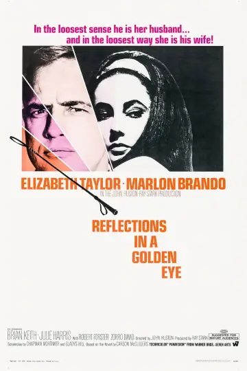 Poster to the movie "Reflections in a Golden Eye" #1037818