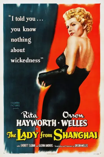 Poster to the movie "The Lady from Shanghai" #221351