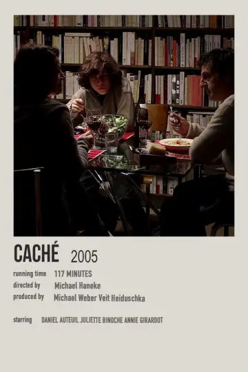 Poster to the movie "Caché" #938527