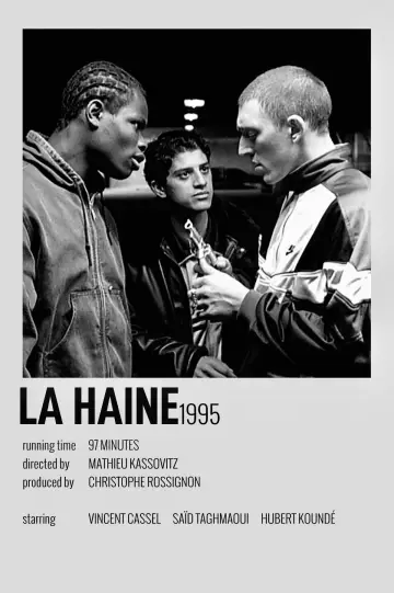 Poster to the movie "La Haine" #840362