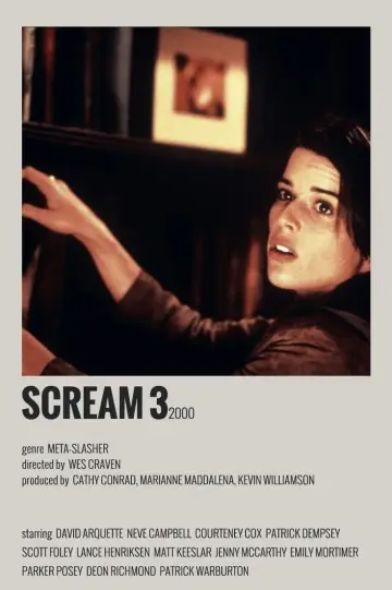 Poster to the movie "Scream 3" #771592
