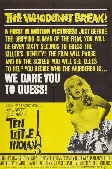 Poster to the movie "Ten Little Indians" #1055235