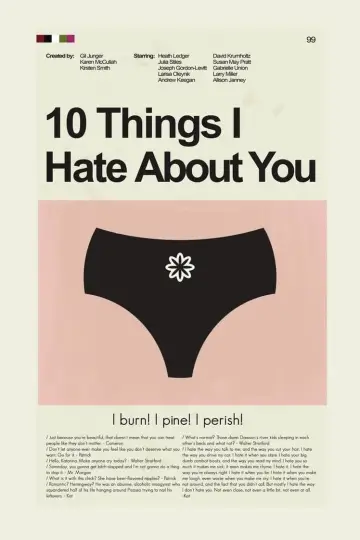 Poster to the movie "10 Things I Hate About You" #59997