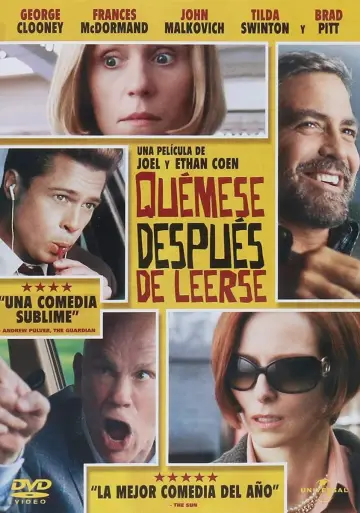 Poster to the movie "Burn After Reading" #920428
