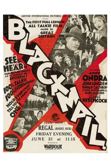 Poster to the movie "Blackmail" #1047945
