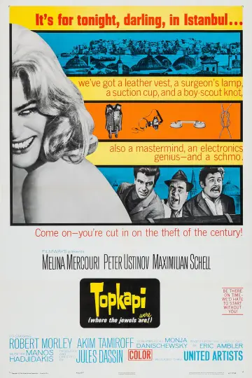 Poster to the movie "Topkapi" #1079272