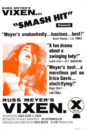 Poster to the movie "Vixen!" #596354