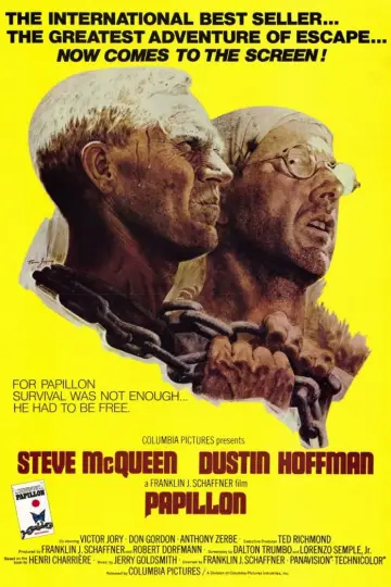 Poster to the movie "Papillon" #753230