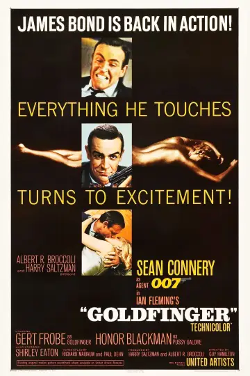 Poster to the movie "Goldfinger" #222832