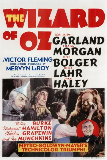 Poster to the movie "The Wizard of Oz" #523948