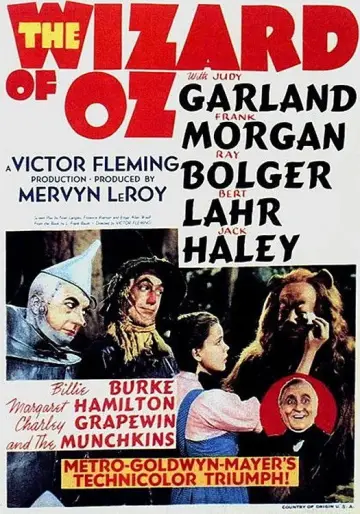 Poster to the movie "The Wizard of Oz" #523965