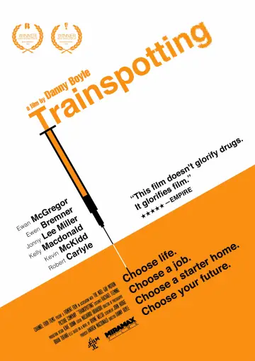 Poster to the movie "Trainspotting" #656467