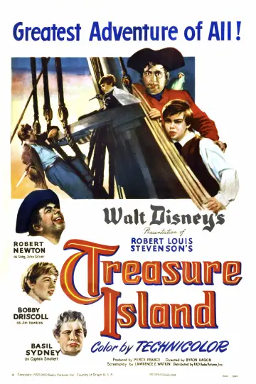Poster to the movie "Treasure Island" #924381