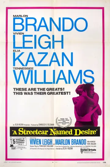 Poster to the movie "A Streetcar Named Desire" #879839