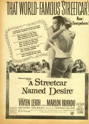 Poster to the movie "A Streetcar Named Desire" #879843