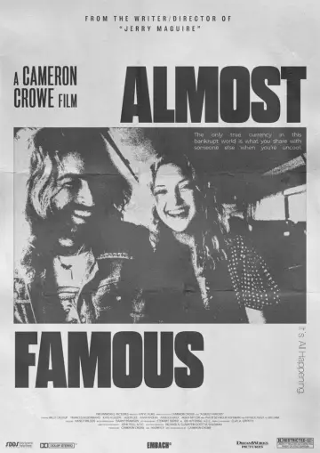 Poster to the movie "Almost Famous" #695464