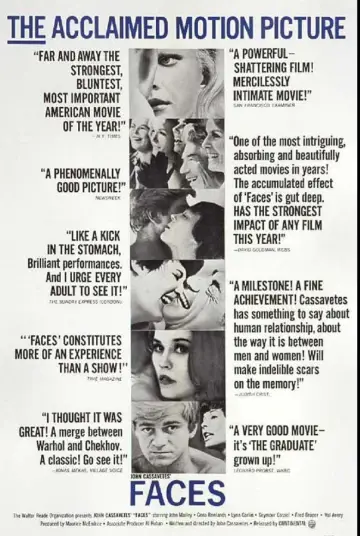 Poster to the movie "Faces" #1117579