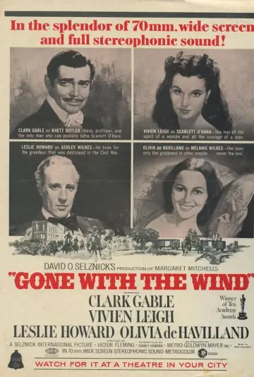 Poster to the movie "Gone with the Wind" #835254