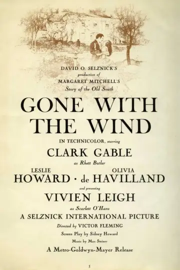 Poster to the movie "Gone with the Wind" #961406