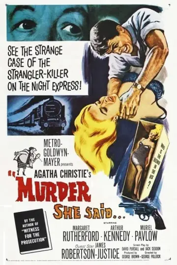 Poster to the movie "Murder She Said" #360966