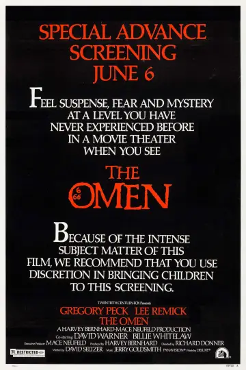Poster to the movie "The Omen" #806462