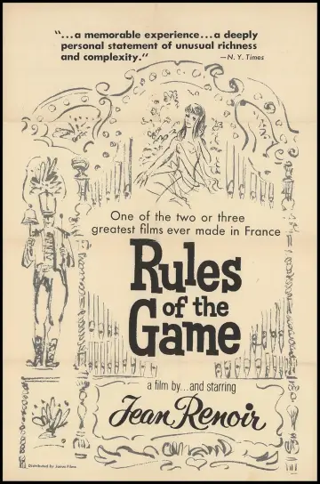 Poster to the movie "The Rules of the Game" #986035