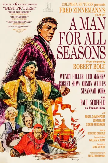 Poster to the movie "A Man for All Seasons" #988525