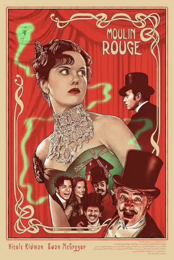 Poster to the movie "Moulin Rouge!" #844906