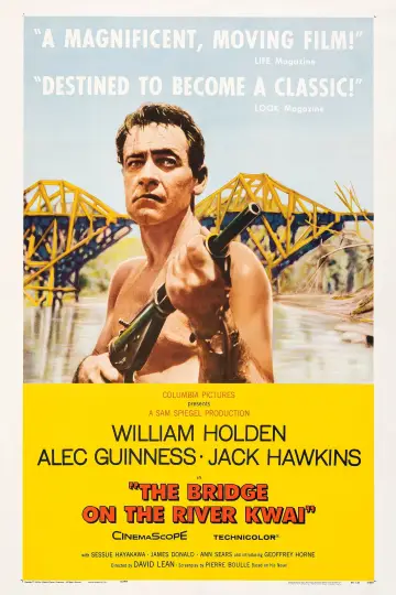 Poster to the movie "The Bridge on the River Kwai" #185445