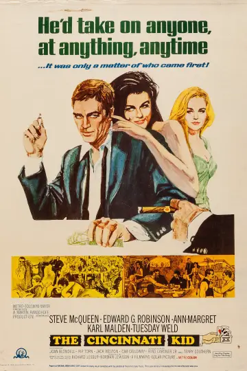 Poster to the movie "The Cincinnati Kid" #1078043