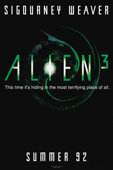 Poster to the movie "Alien³" #630656