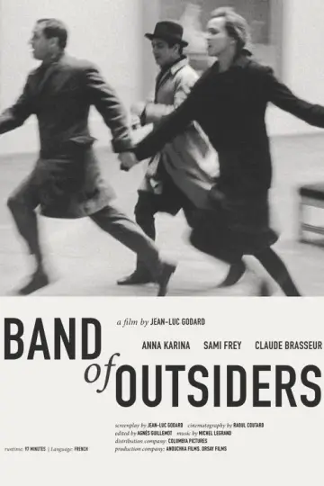 Poster to the movie "Band of Outsiders" #1400786