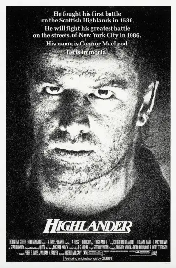Poster to the movie "Highlander" #839282