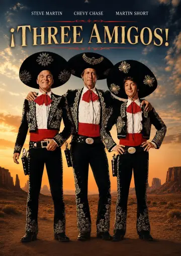 Poster to the movie "¡Three Amigos!" #872511