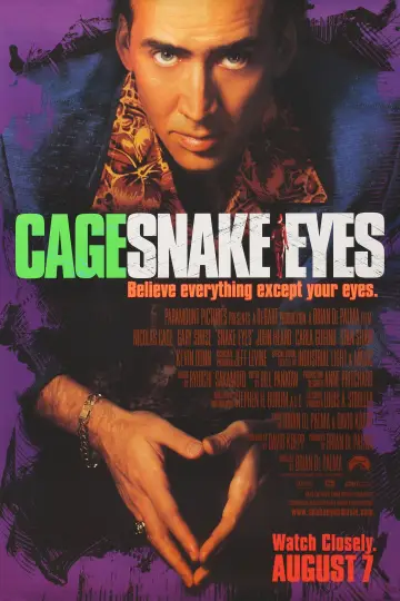 Poster to the movie "Snake Eyes" #883533