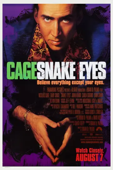 Poster to the movie "Snake Eyes" #883542