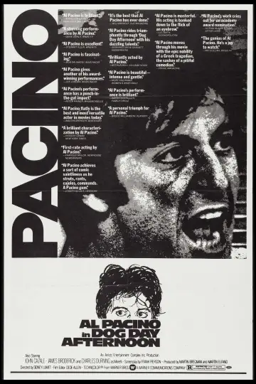 Poster to the movie "Dog Day Afternoon" #107954