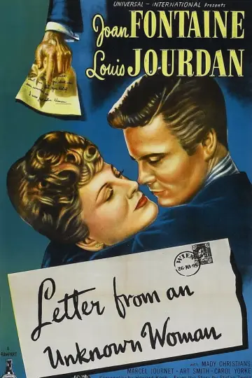 Poster to the movie "Letter from an Unknown Woman" #1053080