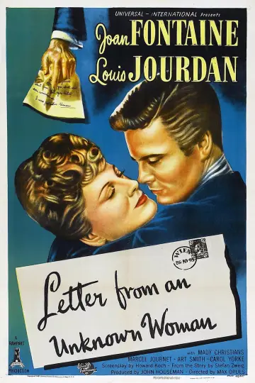 Poster to the movie "Letter from an Unknown Woman" #1053081