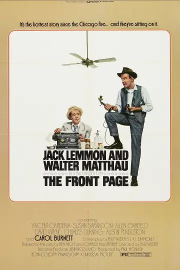 Poster to the movie "The Front Page" #989208