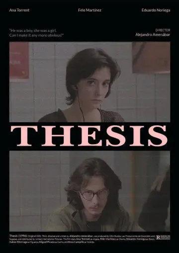 Poster to the movie "Thesis" #900277