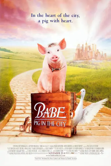 Poster to the movie "Babe: Pig in the City" #937409