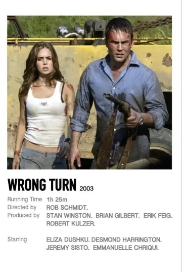 Poster to the movie "Wrong Turn" #1530186