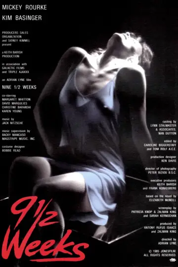 Poster to the movie "Nine 1/2 Weeks" #111423