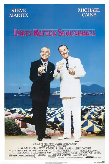 Poster to the movie "Dirty Rotten Scoundrels" #875142